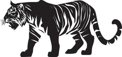 tigre vecteur silhouette illustration, tigre agrafe art