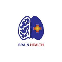 logo de la santé du cerveau vecteur