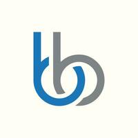 bb abstrait lettre logo vecteur