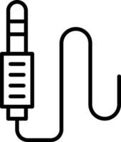 conception d'icône de vecteur de prise audio