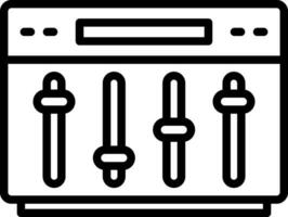 conception d'icône de vecteur d'égaliseur