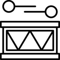 conception d'icône de vecteur de tambour