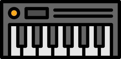 conception d'icône de vecteur de piano