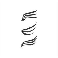 ailes faucon oiseau logo modèle vecteur conception
