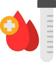 conception d'icône de vecteur de test sanguin