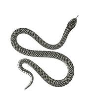 isolé noir serpent serpent silhouette illustration vecteur tatouage