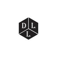 dll lettre logo design.dll Créatif initiale dll lettre logo conception. dll Créatif initiales lettre logo concept.print vecteur