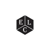 printelc lettre logo design.elc Créatif initiale elc lettre logo conception. elc Créatif initiales lettre logo concept. vecteur