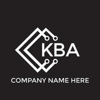 kba lettre logo design.kba Créatif initiale kba lettre logo conception. kba Créatif initiales lettre logo concept. vecteur