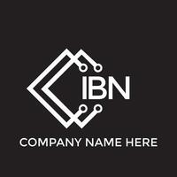 ibn lettre logo conception.ibn Créatif initiale ibn lettre logo conception. ibn Créatif initiales lettre logo concept. vecteur