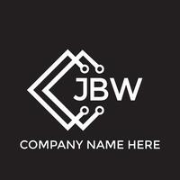 jbw lettre logo design.jbw Créatif initiale jbw lettre logo conception. jbw Créatif initiales lettre logo concept. vecteur
