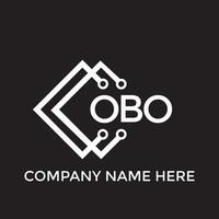 printobo lettre logo design.obo Créatif initiale hautbois lettre logo conception. hautbois Créatif initiales lettre logo concept. vecteur