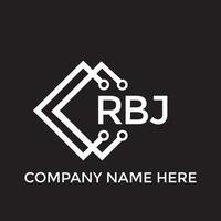 printrbj lettre logo design.rbj Créatif initiale rbj lettre logo conception. rbj Créatif initiales lettre logo concept. vecteur