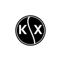kx lettre logo conception.kx Créatif initiale kx lettre logo conception. kx Créatif initiales lettre logo concept. vecteur