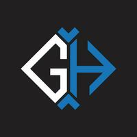 gh lettre logo design.gh Créatif initiale gh lettre logo conception. gh Créatif initiales lettre logo concept. vecteur