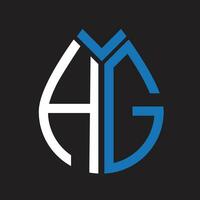 hg lettre logo design.hg Créatif initiale hg lettre logo conception. hg Créatif initiales lettre logo concept. vecteur