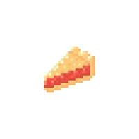 illustration vecteur graphique de Cerise tarte dans pixel art style