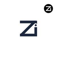 lettre zi monogramme logo conception vecteur