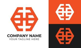 Créatif abstrait moderne minimal h lettre affaires logo conception modèle gratuit vecteur