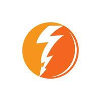 Flash Thunderbolt template vecteur icône illustration