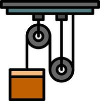 conception d'icône de vecteur de poulie