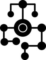 conception d'icône vectorielle de carte mentale vecteur