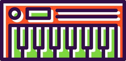 conception d'icône de vecteur de piano