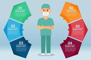 infographie du coronavirus covid-19 vecteur