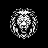 lion, noir et blanc vecteur illustration