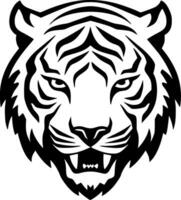 tigre, noir et blanc vecteur illustration