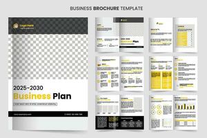 affaires plan minimaliste brochure modèle avec moderne concept et minimaliste disposition utilisation pour affaires profil vecteur