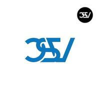 lettre csv monogramme logo conception vecteur