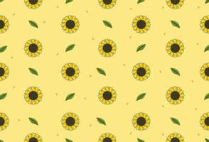 sans couture modèle avec tournesols vecteur