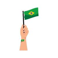 Brésil élément indépendance journée illustration conception vecteur