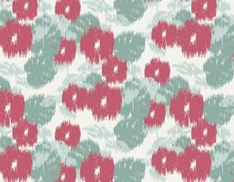 ikat floral abstrait artisanat traditionnel tissage style. vecteur