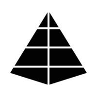 pyramide vecteur glyphe icône pour personnel et commercial utiliser.