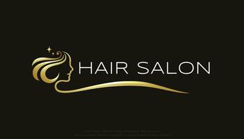 cheveux salon spa beauté logo vecteur