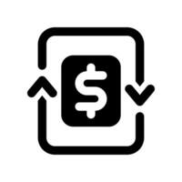 argent couler glyphe icône. vecteur icône pour votre site Internet, mobile, présentation, et logo conception.
