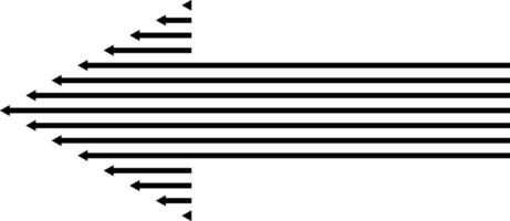 La Flèche icône direction symbole suivant direction guider lignes vecteur