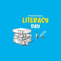 journée internationale de l'alphabétisation vecteur