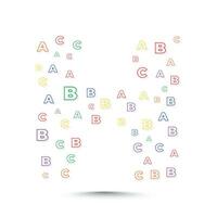 alphabet logo conception modèle avec abc des lettres vecteur