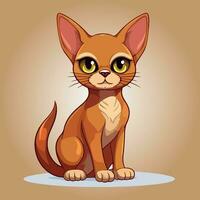 abyssinien chat chaton vecteur