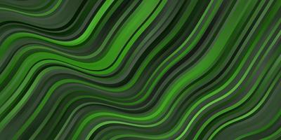 modèle vectoriel vert clair avec des lignes. illustration colorée avec des lignes courbes. modèle pour les téléphones portables.