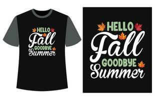 l'automne T-shirt conception vecteur illustration, tomber T-shirt, l'automne citrouille T-shirt