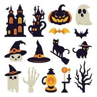 Halloween vecteur illustration collection effrayant Halloween éléments vecteurs pour votre Halloween Besoins