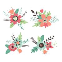Collection de Vector Set Fleurs Clipart