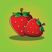 illustration vectorielle de fraise vecteur