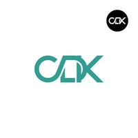 lettre cdk monogramme logo conception vecteur