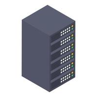 rack de serveur de données vecteur