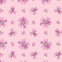 motif floral sans couture. texture ornementale de prairie de bluebell de fleur. fond ornemental d'été de fleurs sauvages. vecteur